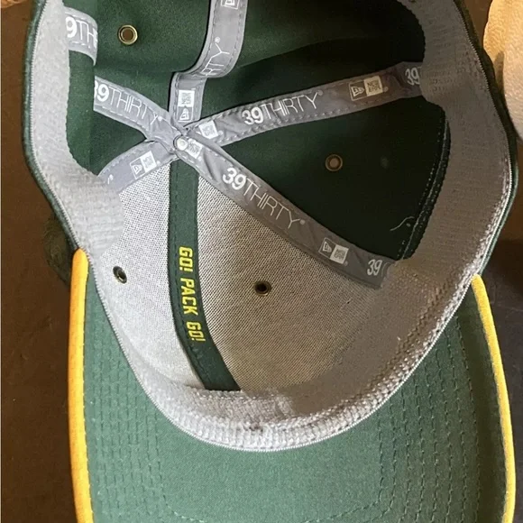Green Bay Packers New Era 39Thirty M/LGreen Hat - Picture 6 of 9